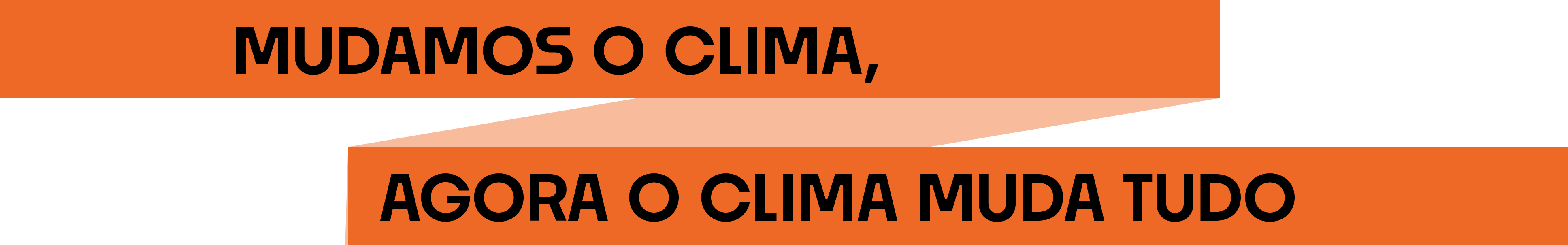 logo: mudamos o clima, agora o clima muda tudo