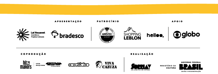 Barra de logos dos patrocinadores.