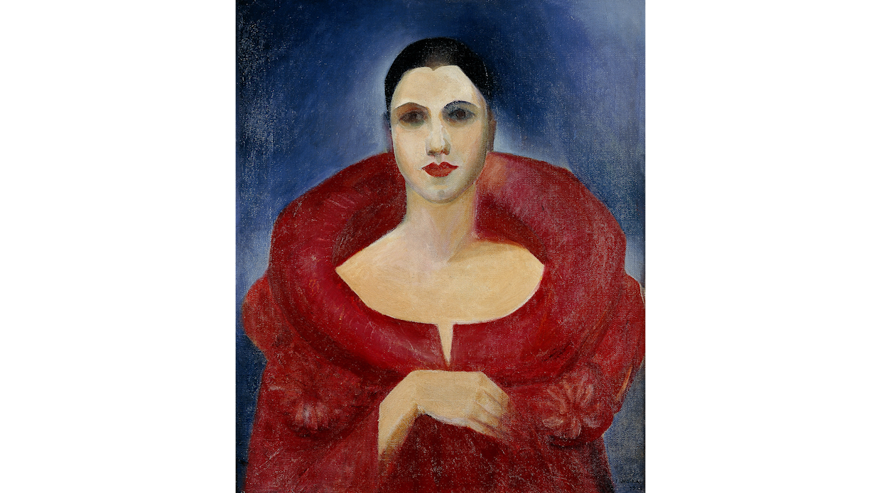 Imagem da obra “Autorretrato (Manteau Rouge)”. 
